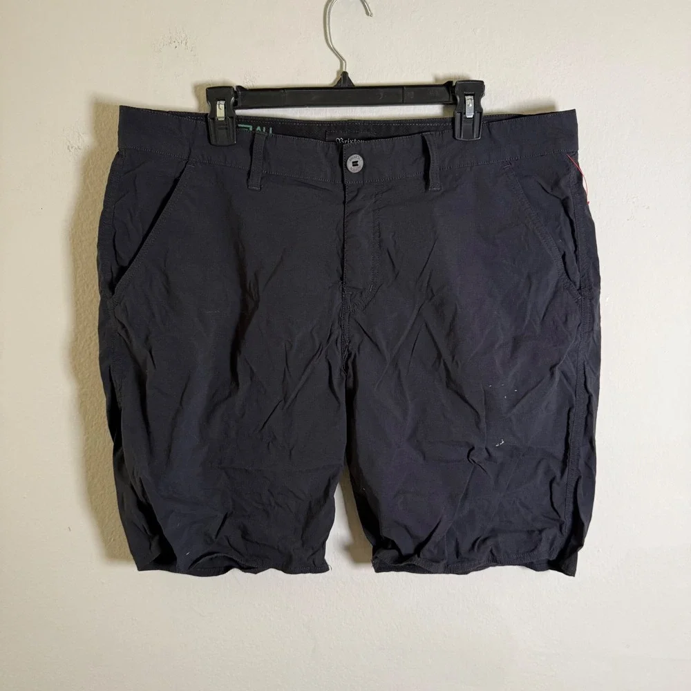 Brixton All Terrain Mens Black Hybrid Shorts 38 Quick Dry Stretch UV Protection